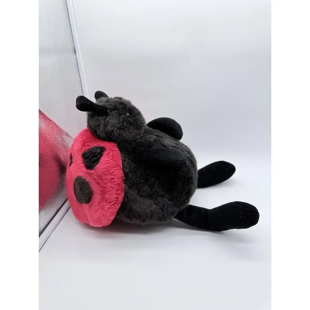 Unipak Plumpee Ladybug Plush Stuffed Animal Black Red Insect LARGE 10